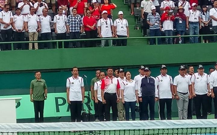 Jokowi Resmikan Arena Tennis GBK.